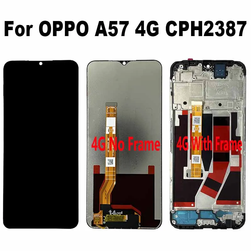 

For OPPO A57 5G PFTM20 LCD Display Touch Screen Digitizer Assembly For OPPO A57 4G CPH2387