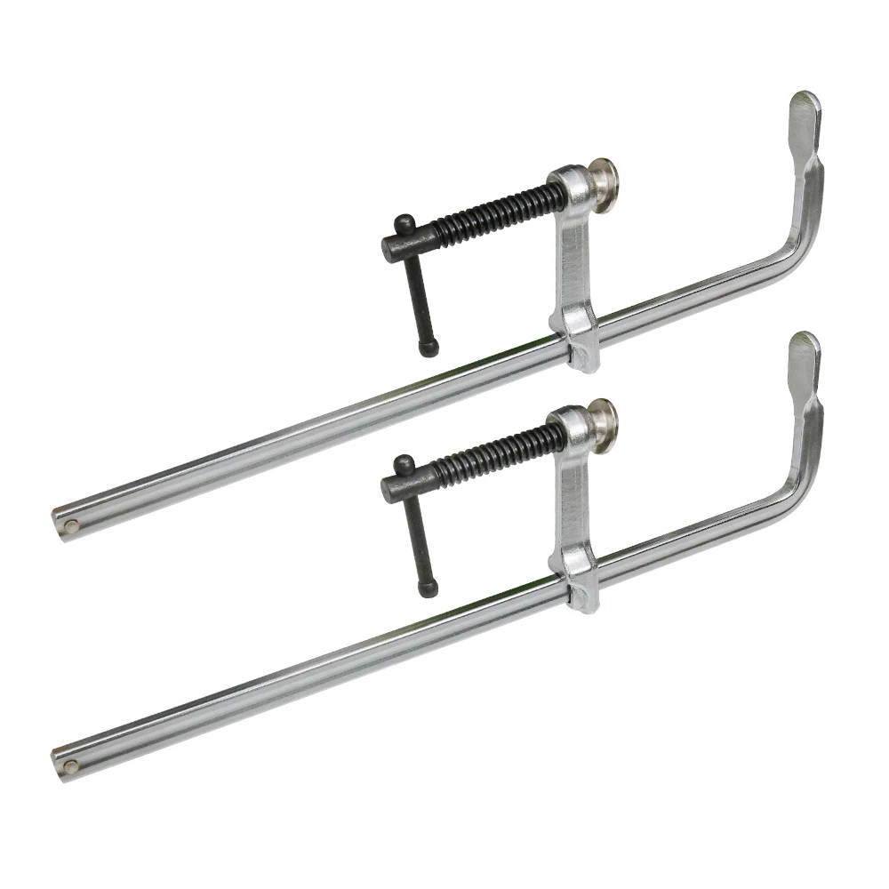 Allsome 2pcs Light-Duty Drop Forged Steel Bar Clamps F Clamps 300x60mm for Welding Woodworking Metalworking DIY Crafts