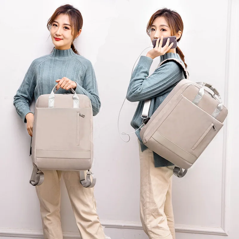 Men Women Backpack Multifunctional Waterproof Bags School Books Laptop Backpacks USB Charging Girls Oxford Nylon Travel Rucksack
