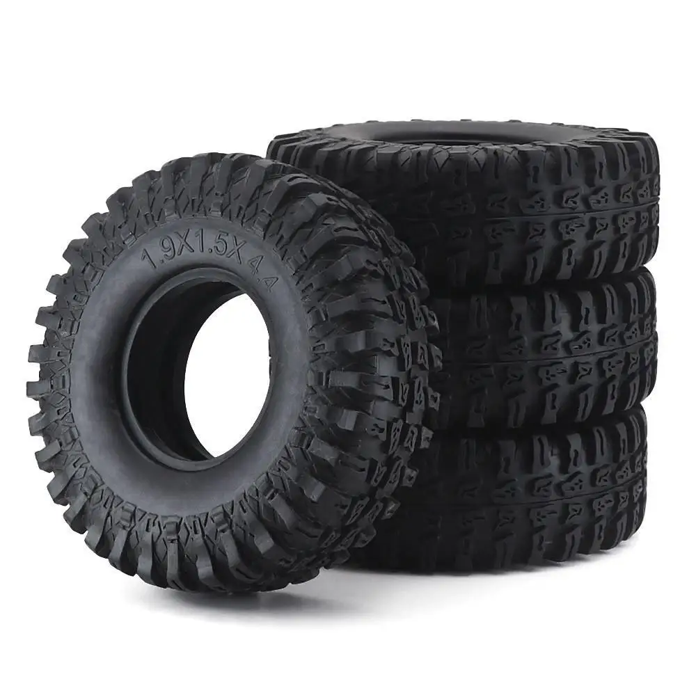 

4pcs For 1/10 Rc Crawler Car Trax/as Trx4 Axial Scx10 Wraith Rc4wd Yikong Rgt Wrangler 1.9 Wheel 1.9 Inch Rubber Tyre 115*38mm