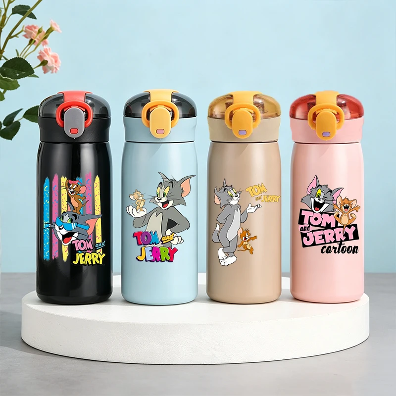 

Tom and Jerry 460ML Thermos Cup Man Woman Stainless Steel Insulated Cup Cartoon Water Bottle Portable Outdoor Sport Water Cups