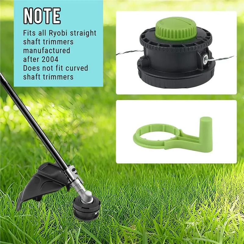 ABYN-Replacement Trimmer Head 314608005 For Ryobi For Straight Shaft Models RY15526, RY15527 RY15529 Reel Easy+ Bump Feed