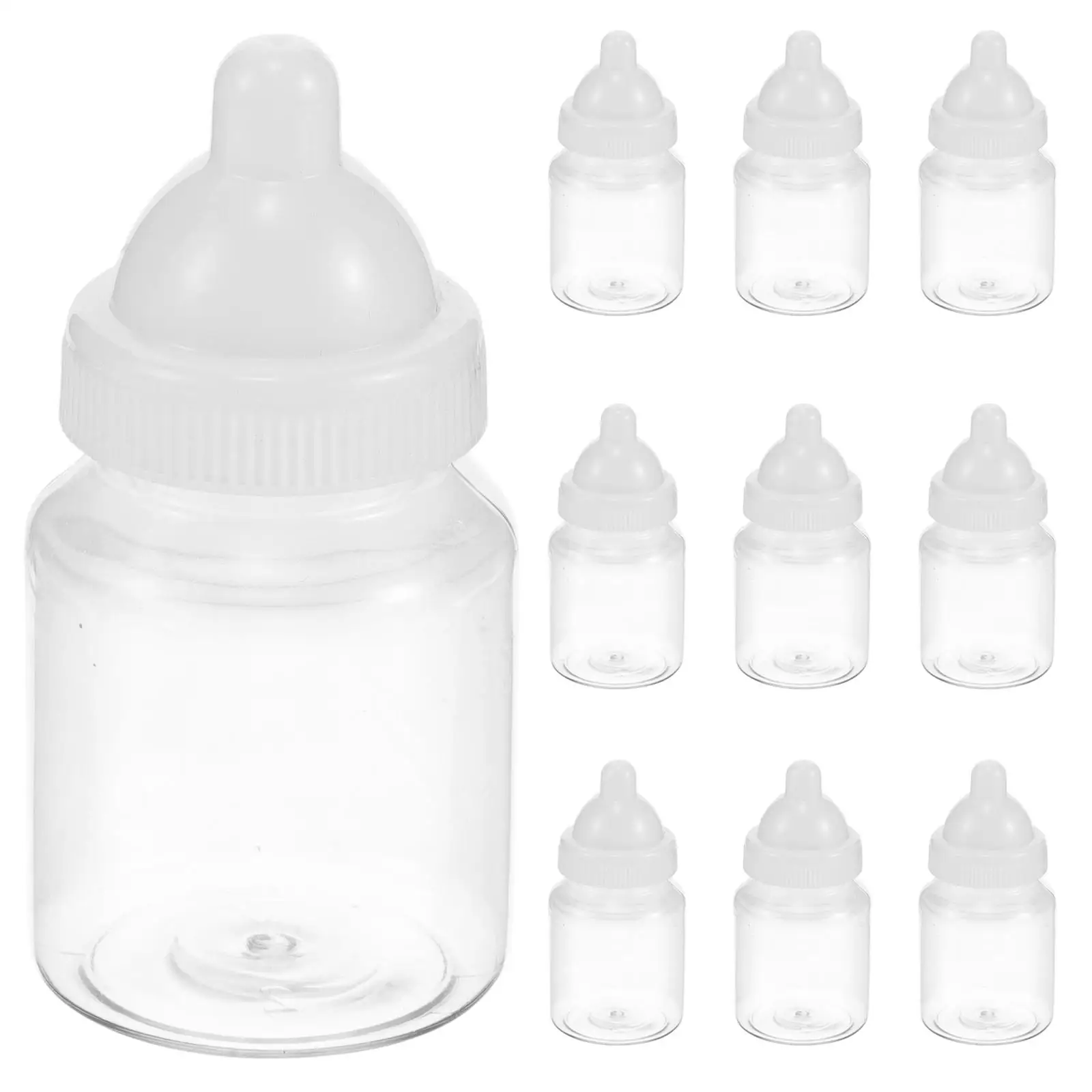 

12 Pcs Candy Boxes Baby Shower Favors Transparent Design Large Capacity Plastic Party Decorations