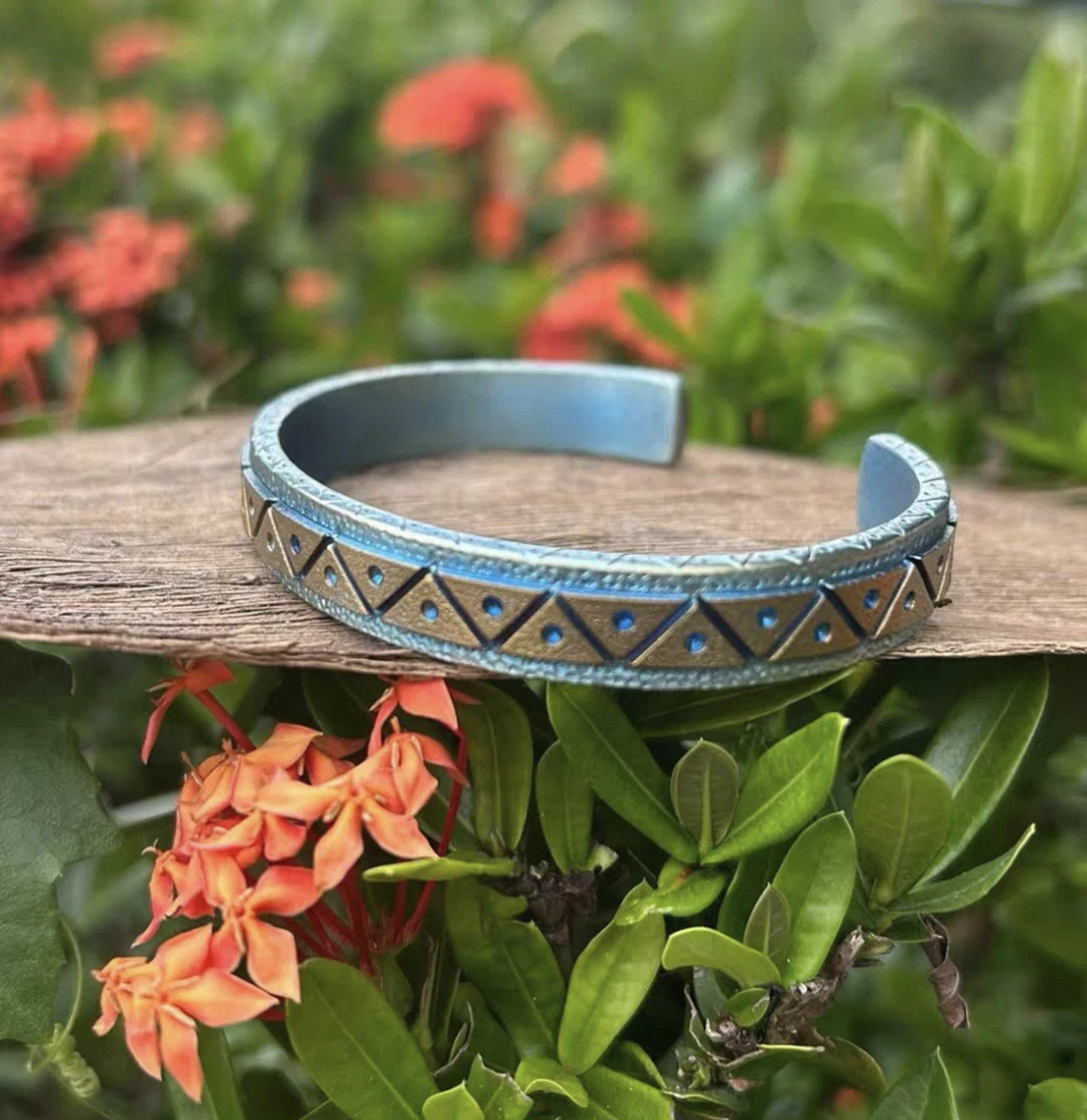 Handmade Pure Titanium Bracelet Titanium EDC Bangle