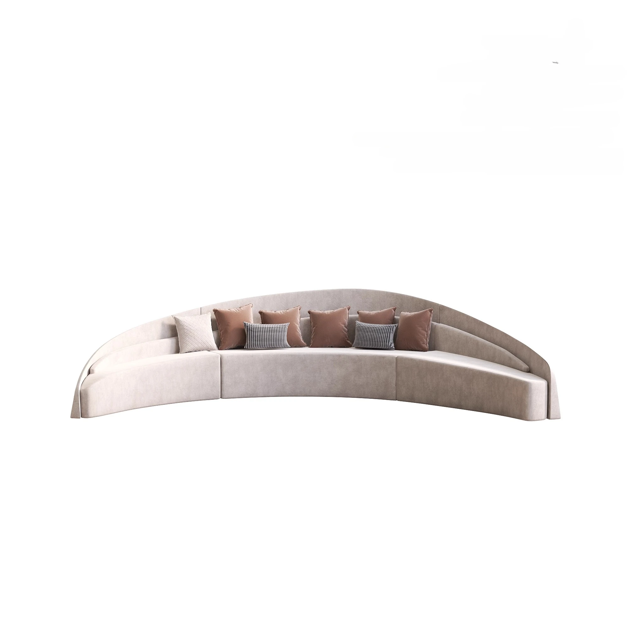 Wabi-sabi Style Hotel Homestay Lobby Reception Sofa Beauty Salon Club Rest Negotiation Curved Sofa Office Customized Furniture