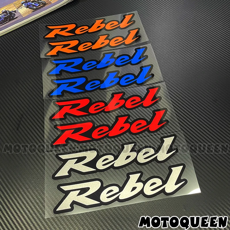 For Honda Rebel 125 300 500 1100 CMX CMX500 CMX1100 Motorcycle Fuel Tank Pad Side Emblem Logo Decor Reflective Decals Stickers