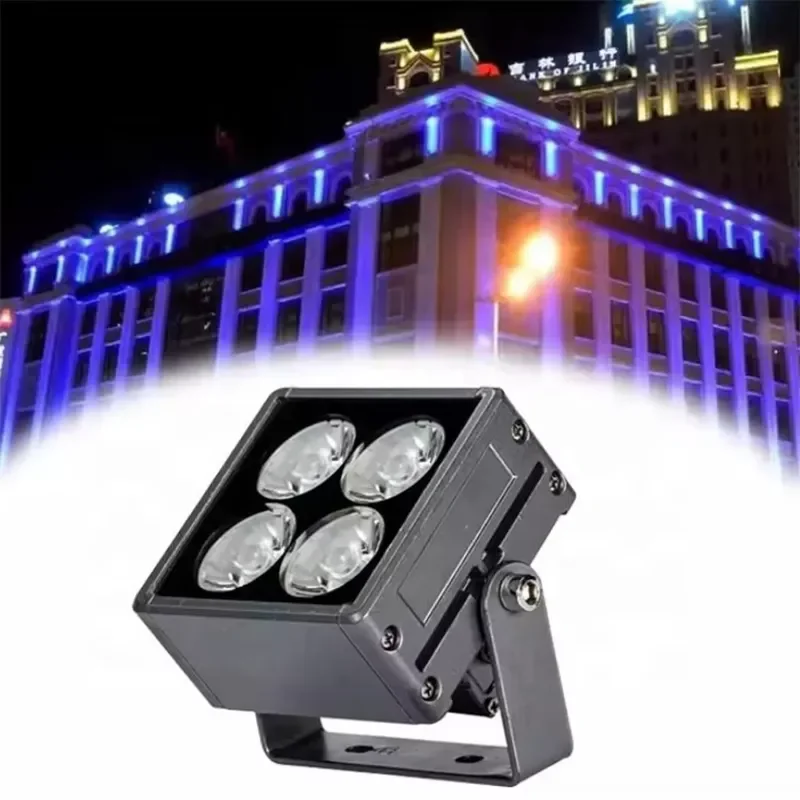 Outdoor Mini 65x65mm Square LED Project Light Aluminum Body IP65 Architectural Lighting for Landscape 6W 8W Warm White AC