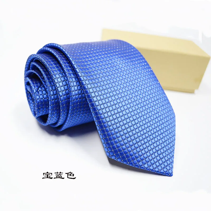 Men\'s Ties Solid Color Stripe Flower Floral 8cm Jacquard Necktie Accessories Daily Wear Cravat Wedding Party Gift