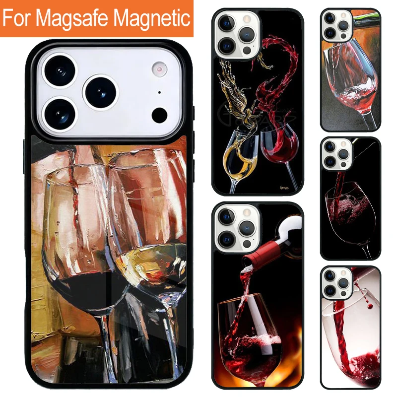 Wine Plus Beer - Magnetische Handyhülle mit Bier- und Rotwein-Design