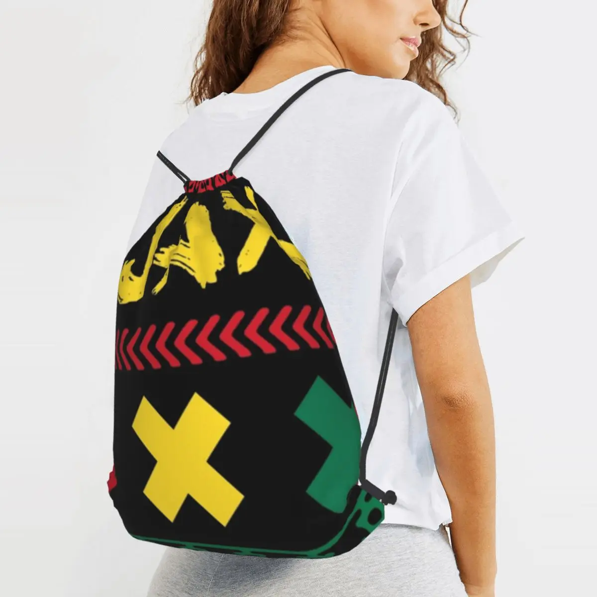 Ajax Bob Marley6 Backpacks Multi-function Drawstring Bags Sundries Bag Book Bags for Man Woman Students