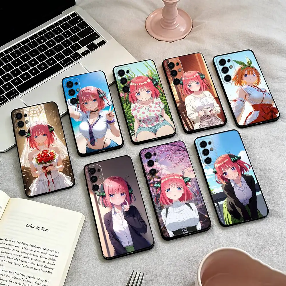 

Nino Anime N-Nakano Phone Case For Samsung S25,S24,S21,S22,S23,S30,Ultra,S20,Plus,Fe,Soft Silicone Black Cover