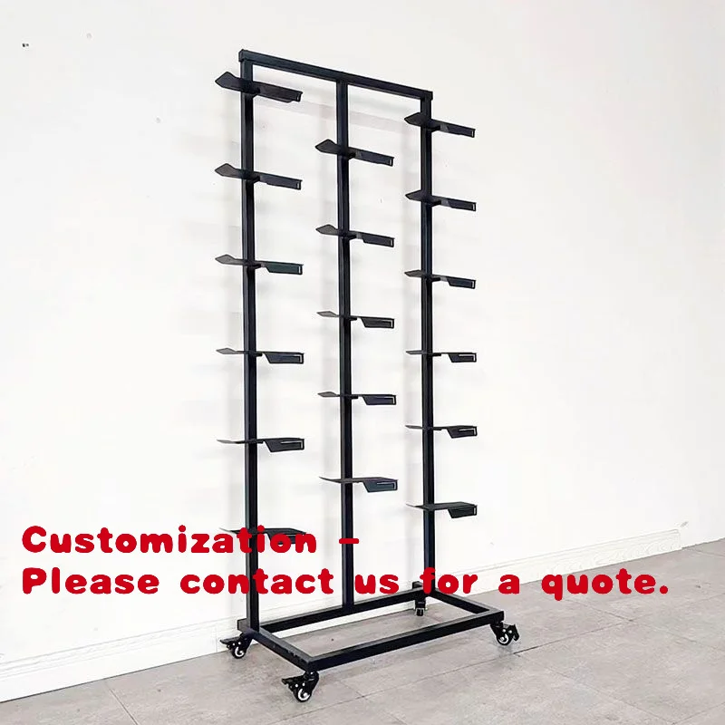

Customize.Mall Clothing Store Multi-layer Sneaker Store Shoe Rack Display Rack Single and Double-sided Floor-standing I