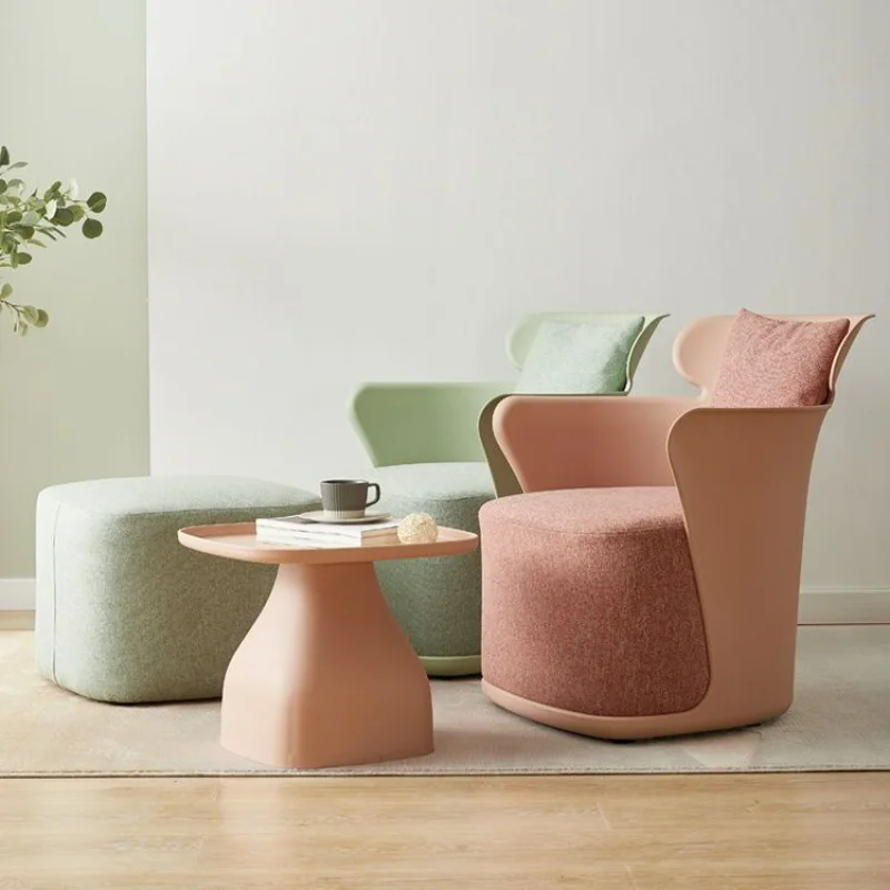 

Nordic Light Luxury Single Sofa Chair Creative Home Chairs Leisure Chair Small Family Living Room Back Single Chair Sillas Ins