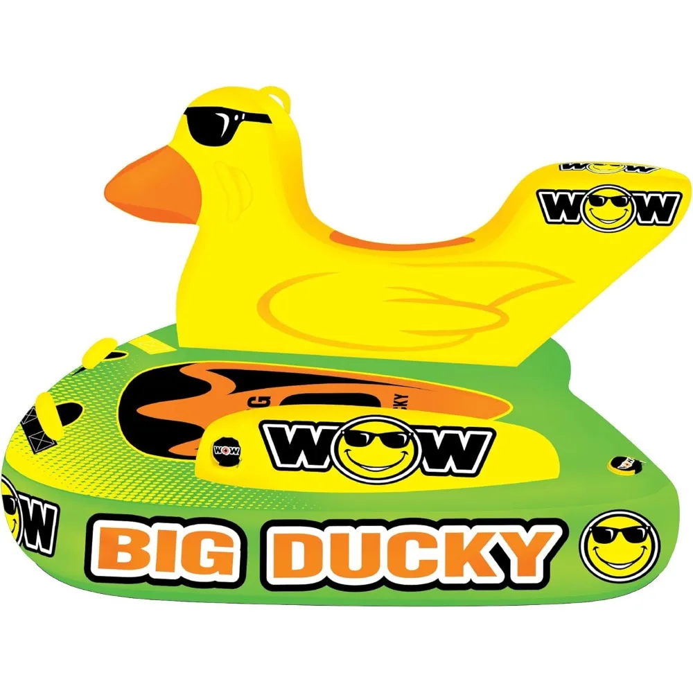 

Big Ducky Towable Deck Tube for Boating – 1-3 Person 510 lbs Capacity – Inflatable Boat Tube for Water Sports – Youth & Adults