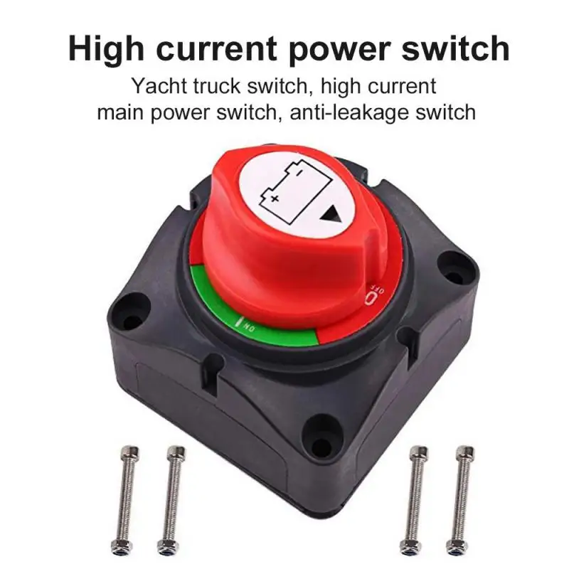 Auto Battery Disconnect Switch 12V 24V Marine 200A 300A Car Dual Battery Switch 3 Position Battery Selector Switch for Car Boat