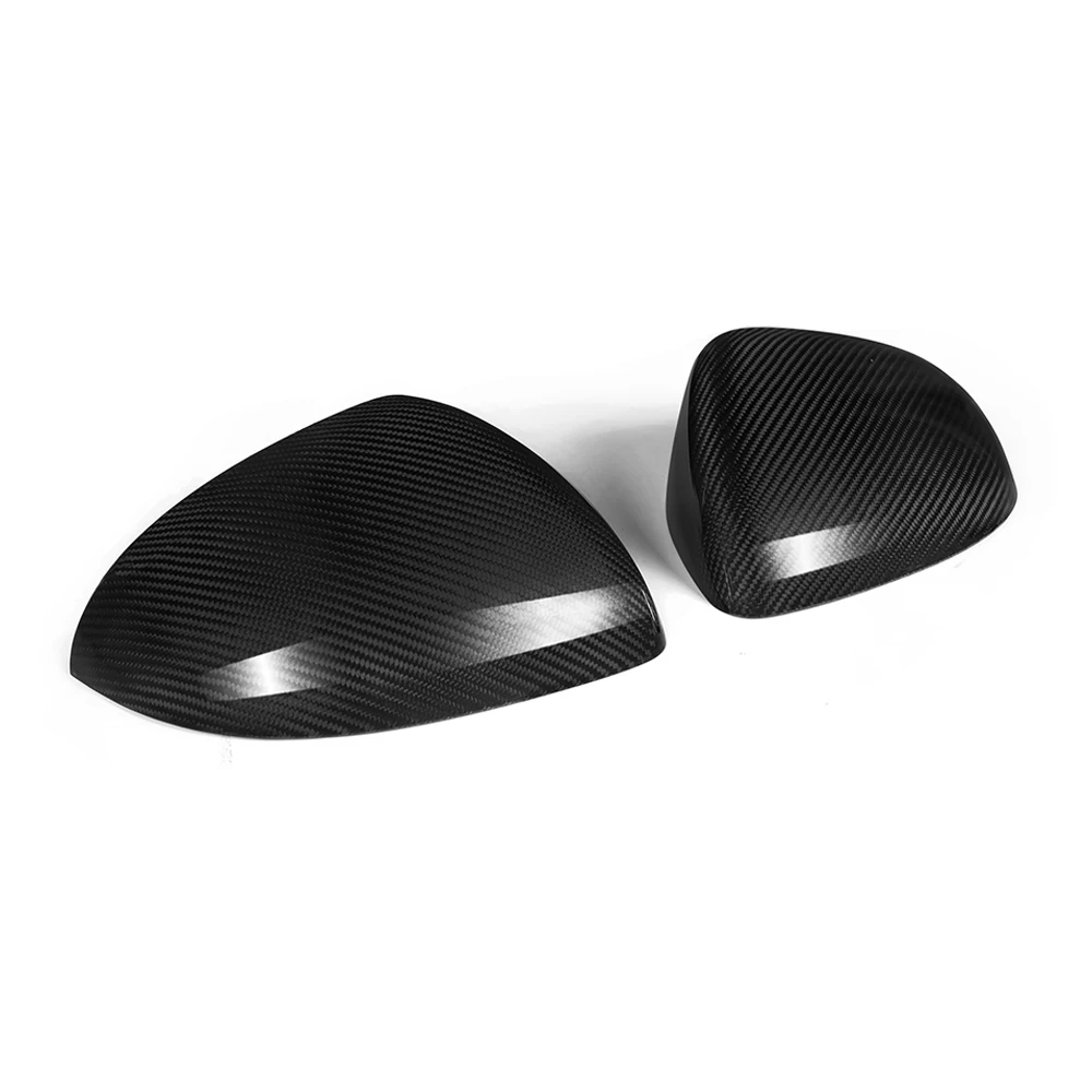 Real Dry Carbon Fiber Car Door Side Wing Rearview Mirror Cover Caps Glossy For Mercedes Benz W206 W223 2021-IN OEM Style