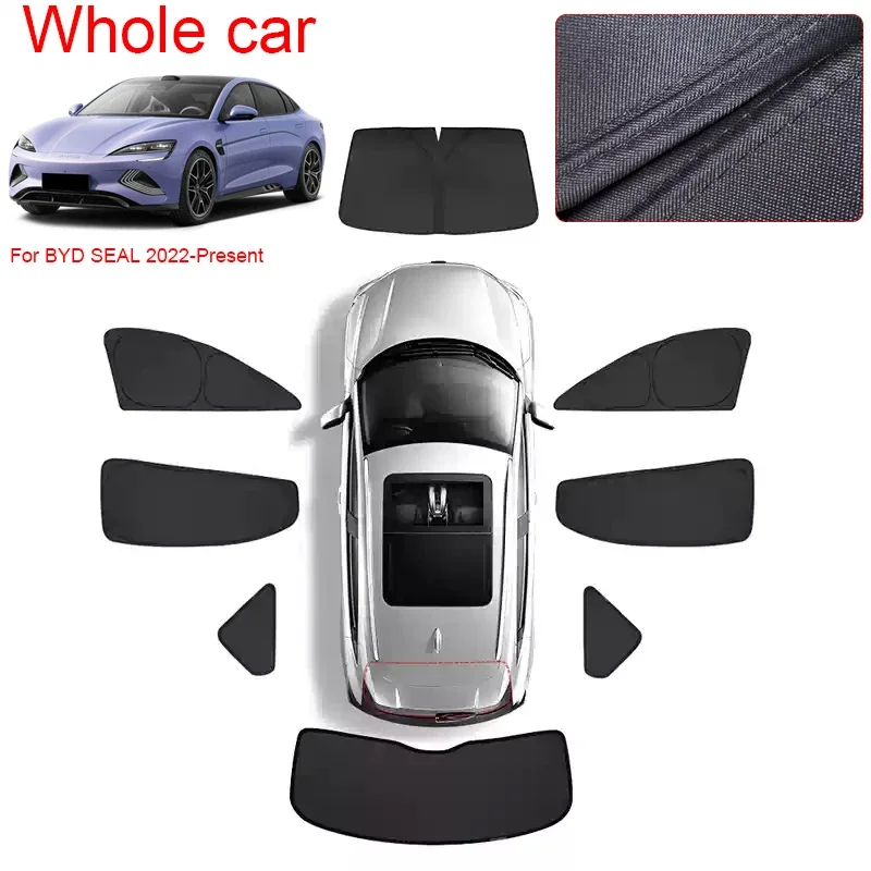 Car Dedicated Privacy Curtain Window SunshadeFor BYD SEAL 2022-2026 Anti-UV Heat Insulation Protect Cover Interior Accessory