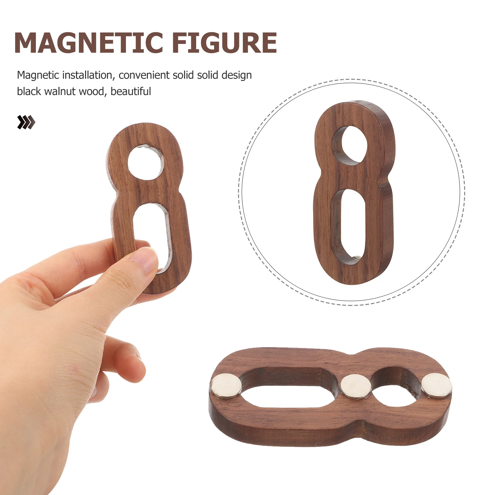 

Oversized Wooden Number Large 3D Solid Design Address Plaque For Outside Modern Mailbox Numbers Decorative Exterior