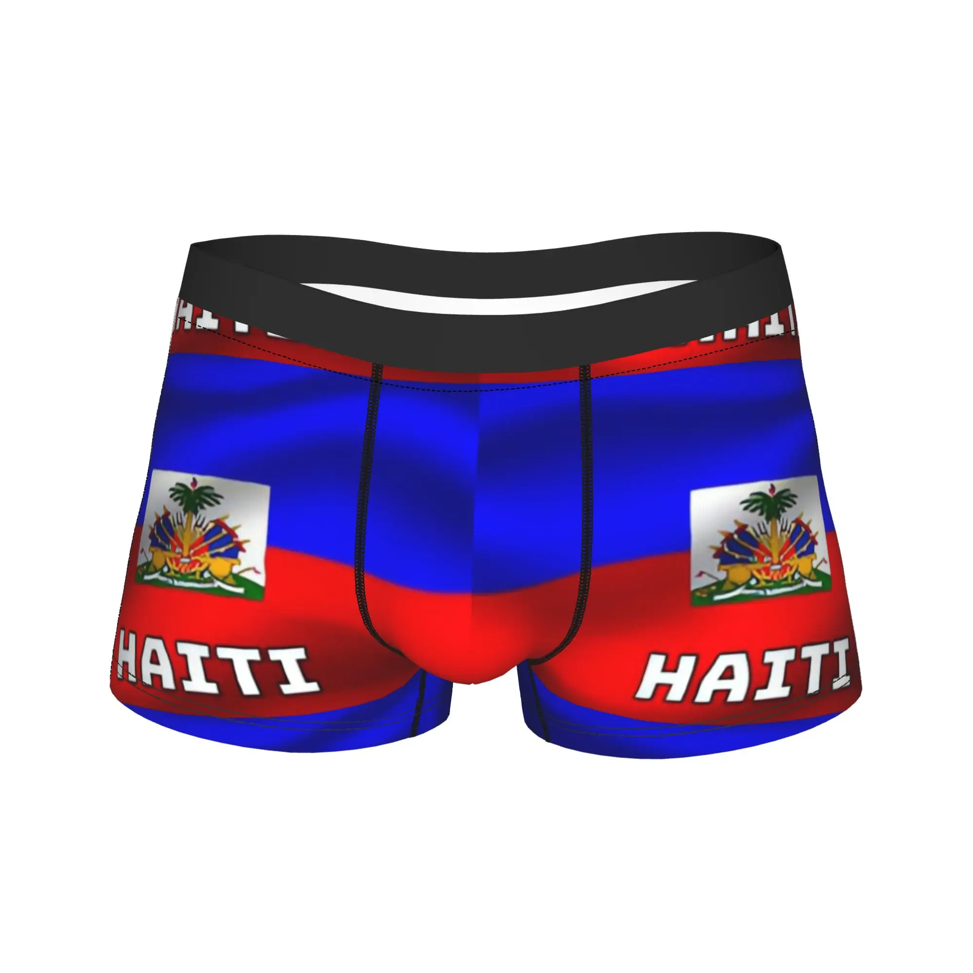 Haiti National Coat Of Arms Flag Underwear  Customs Boxer Shorts Hot Sale Male Panties Funny Shorts Briefs Gift Idea