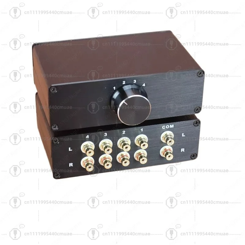 2-Way RCA Audio Switcher Selector, Manual Input Source Selector for Amplifier Receiver Home Theater Stereo System