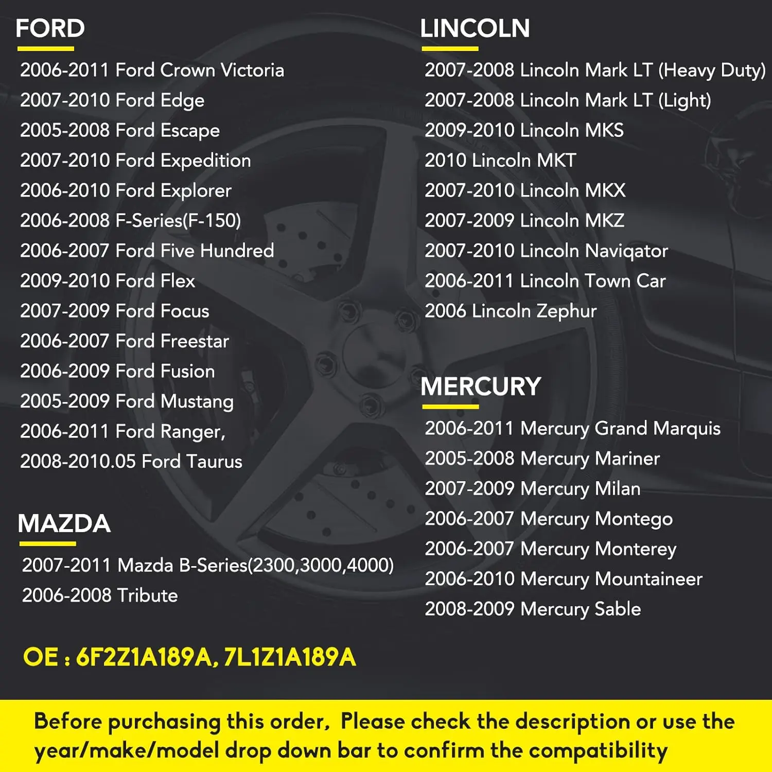 مستشعر ضغط الإطارات TPMS يناسب نظام مراقبة ضغط الإطارات Ford F150 Focus Lincoln Mazda 7L1TZ1A150AA 7L1Z1A189A, 315MH