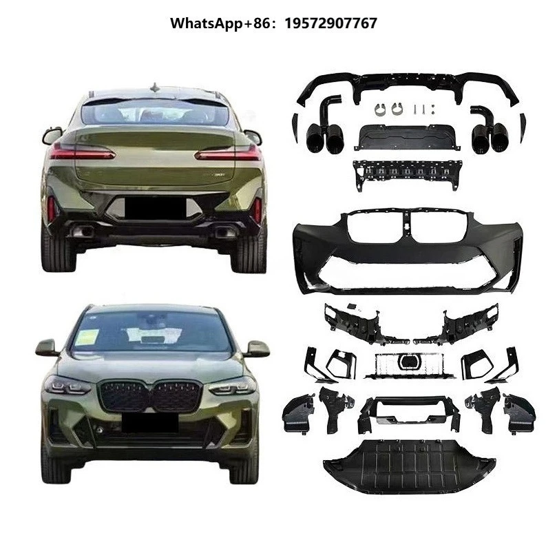New Arrival 2022+ High Quality Car Bumper Rear Diffuser Bodykit for X4 G02 LCI Convert X4M F98 Clip-On