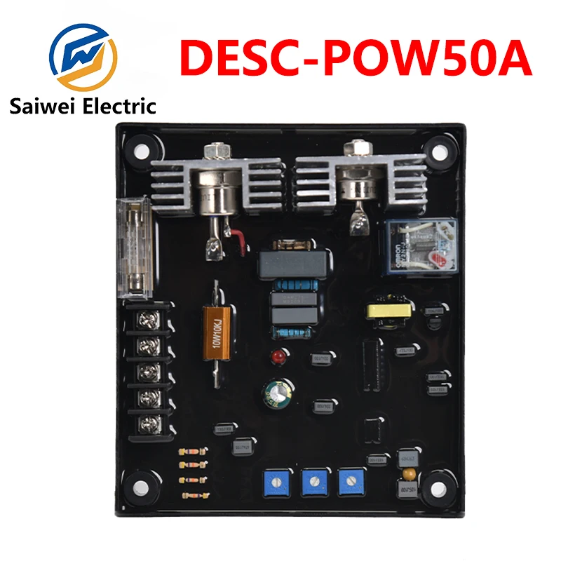 

AVR POW50A Automatic Voltage Regulator Universal Brushed and Brushless Generator Stabilizer Control Regulator Module
