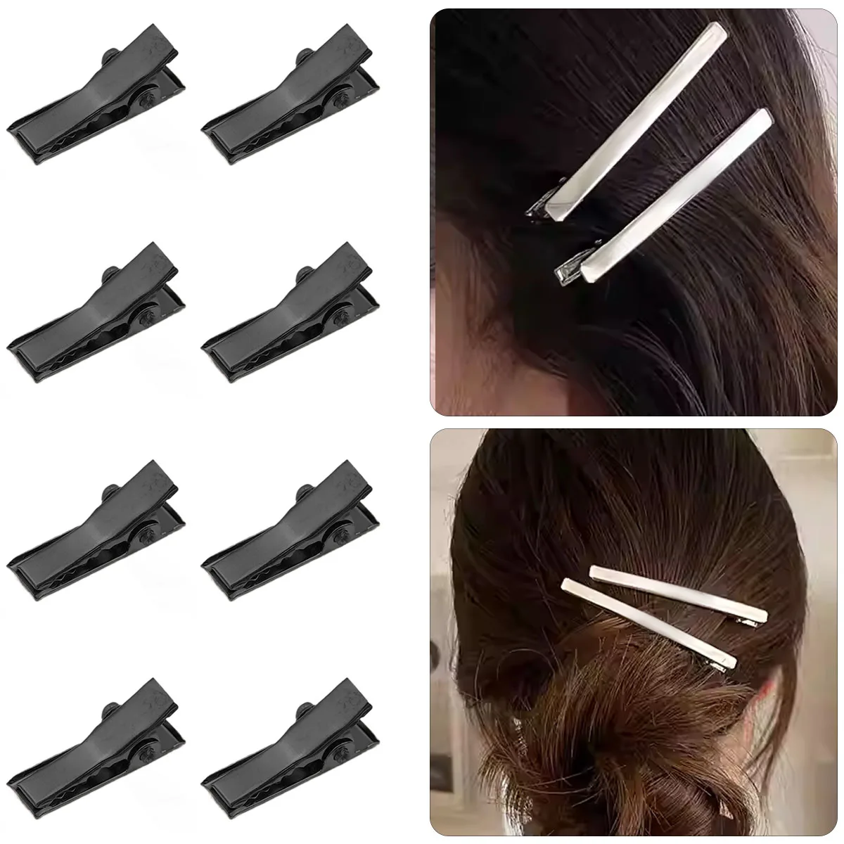 

20Pcs High Quality Metal Hair Alligator Clips 20mm-75mm for DIY Jewelry Hairpins Barrette Ornament Women Hair Style Accessory