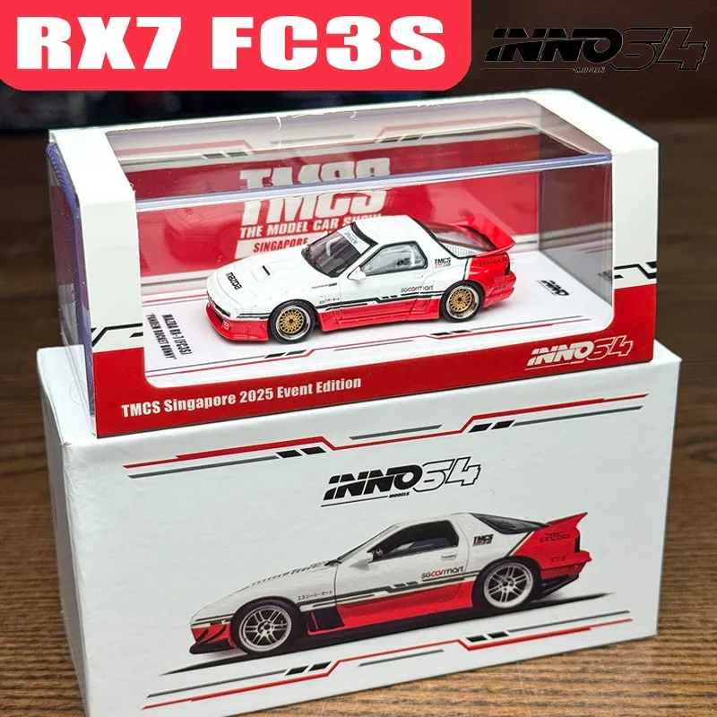 INNO 1/64 RX7 FC3S TMCS Singapore 2025 Event Edition Alloy Motor