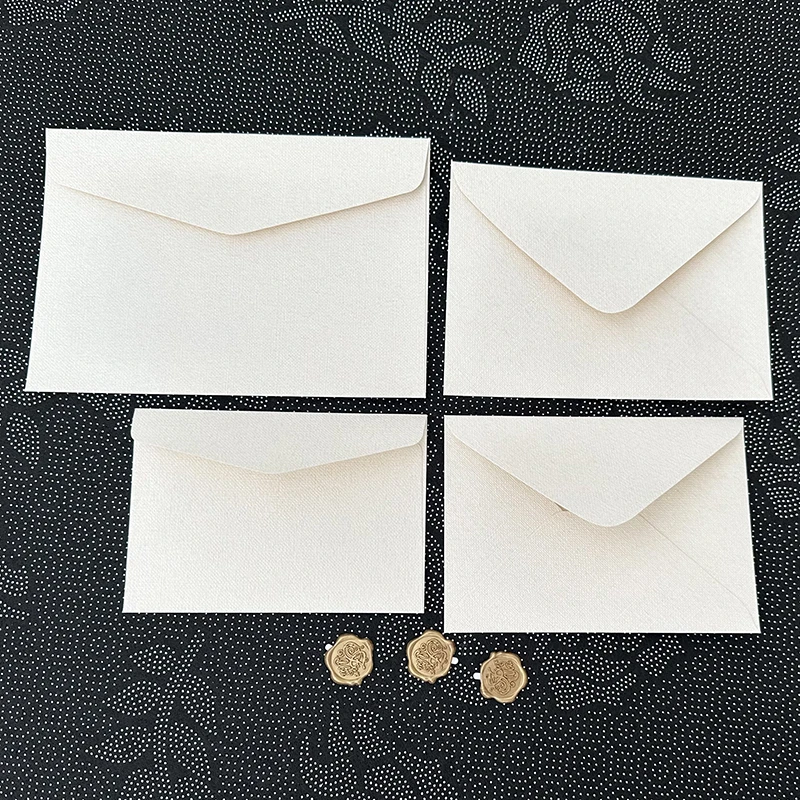 Imagem -05 - Envelope Branco para Convites Padrão de Textura de Linho Espessado Cartões Postais Retrô para Casamento Cartas Comerciais 175x125 cm 30 Peças Lote