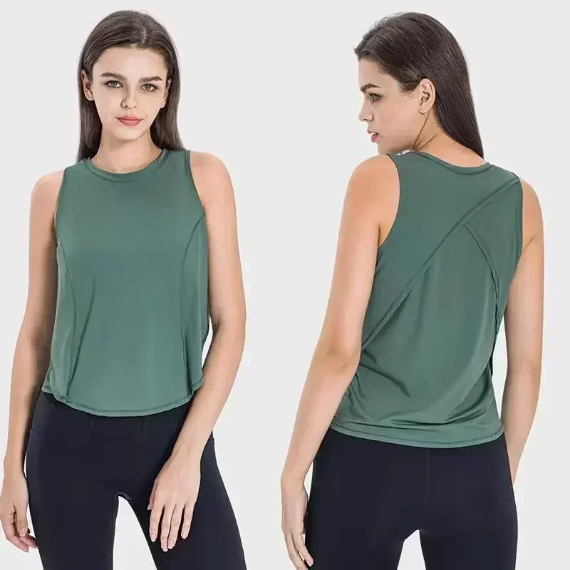 Lemon Luxtre Sculpt Panel Tank Top Sweat-wicking Breathable Classic Fit Waist Length Yoga Running Shirt With Reflective Details
