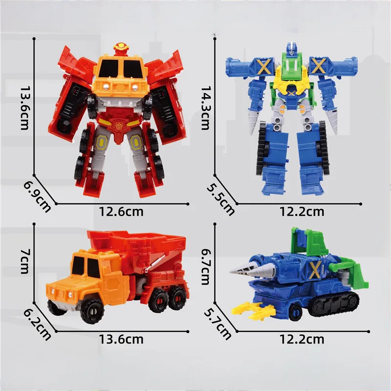 Transformacja samochodu Anime Model robota seria pudełek z niespodzianką deformacja zabawkowy robot Puzzle dla dzieci zabawka deformacja samochodu Model postaci