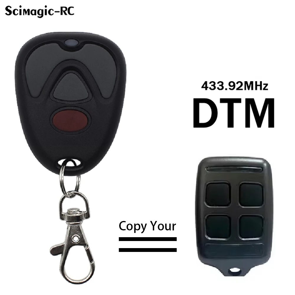 Clone 433.92MHz Fixed Code Universal Garage Gate Remote Control Door Opener for DTM Transmitter