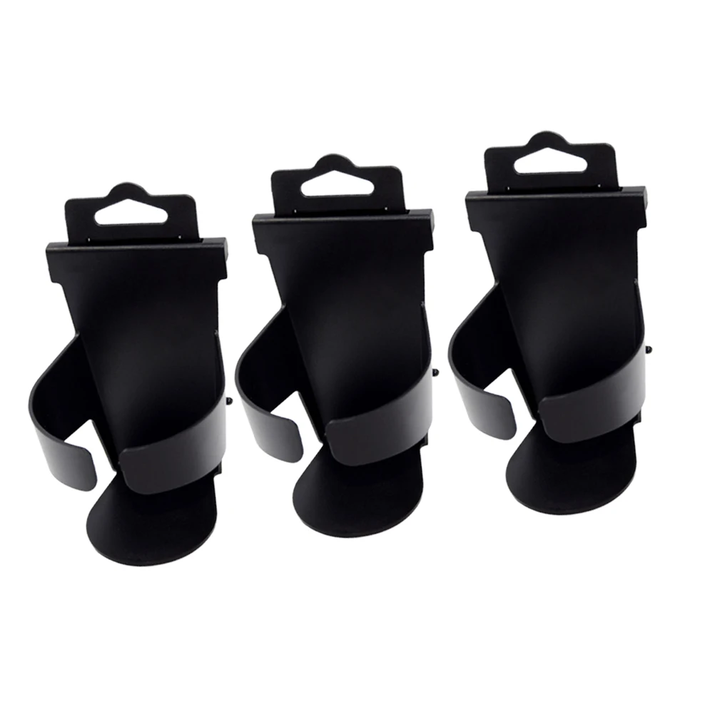 

3Pcs Car Water Cup Holder Stylish Portable Design for Automobiles Vacuum Cups Drinks No Spill during Driving Black