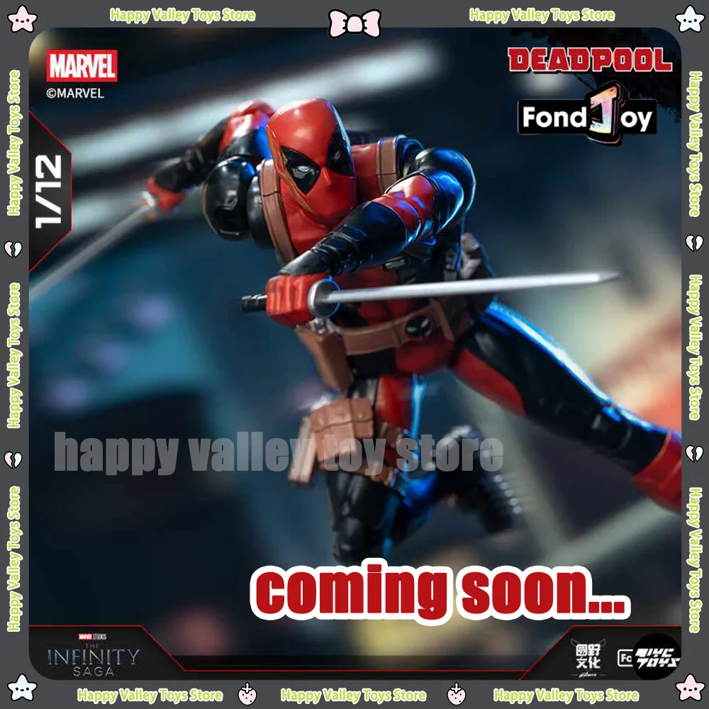 New Original Fondjoy Deadpool Figure Comic Deadpool Action Figure Detective Comics 1/12 ABS Model Kit Joint Movable Kid Toy Gift