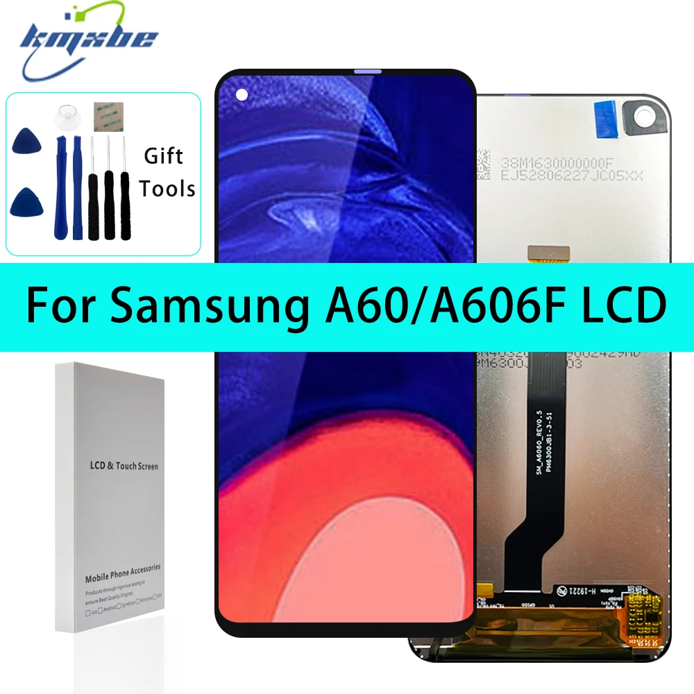 

6.3" High quality LCD For Samsung Galaxy A60 A606 A6060 Display Touch Screen Digitizer Assembly With Frame For Samsung M40 LCD