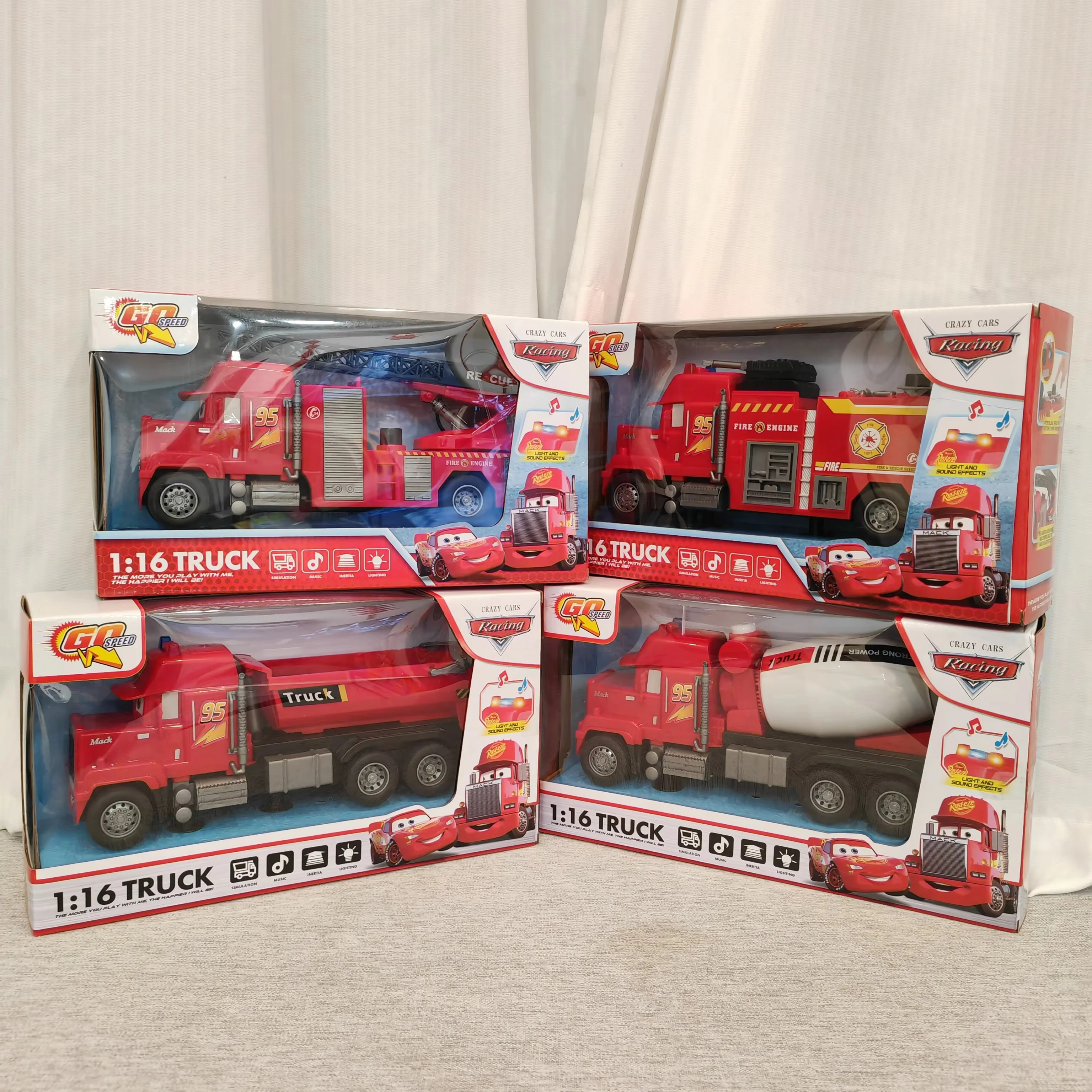 

Игрушечная машинка Disney Toy Story: пожарная машина Микки Квик (Микки Квик) с подсветкой и музыкой, имитация реалистичной модели, детская игрушка, пожарная машина для детей