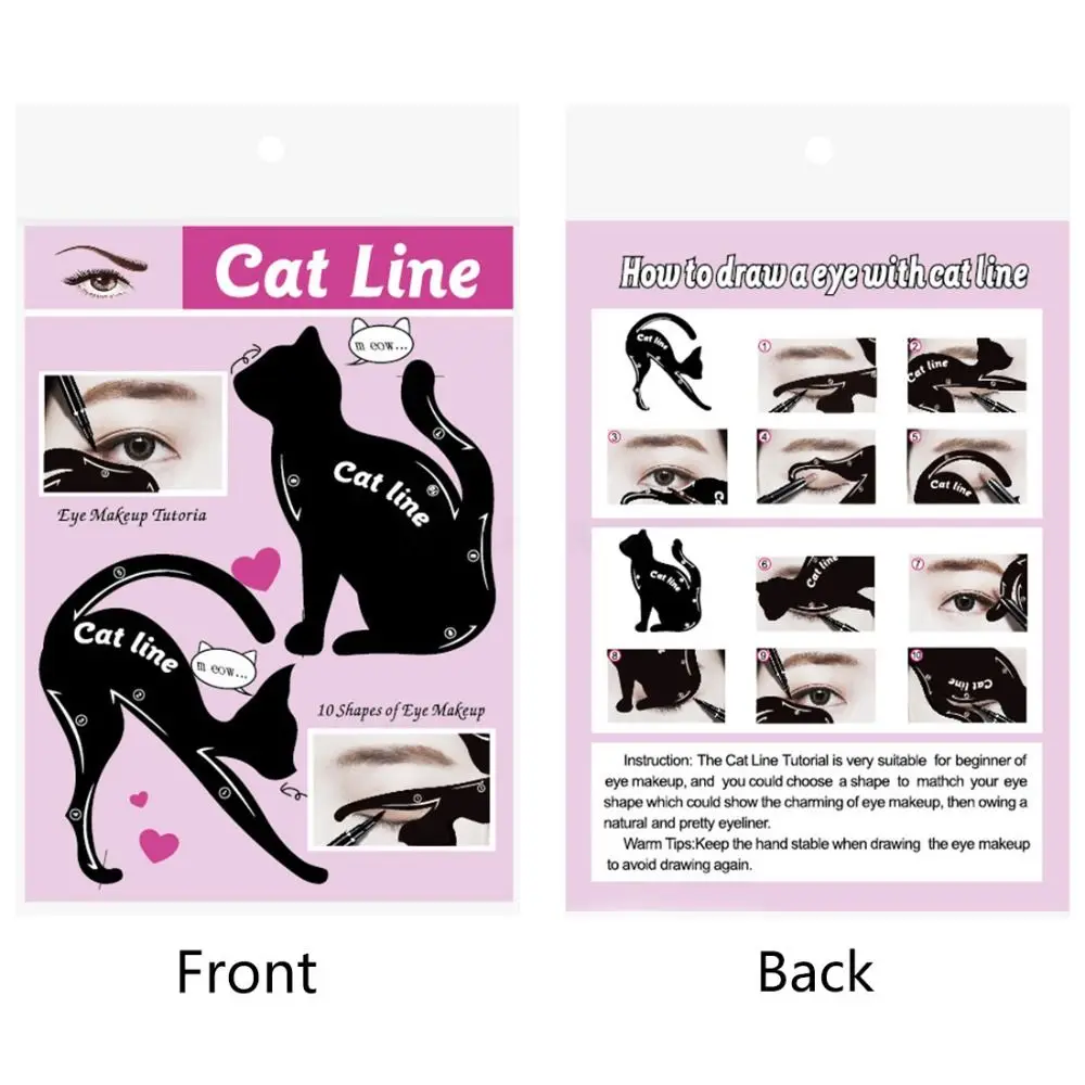 Gereedschap voor het vormgeven van eyeliner Cosmetica Make-up Hulpgereedschap Eyeliner-sjabloon Oogschilderijstencils Eyeliner-stencilmodellen