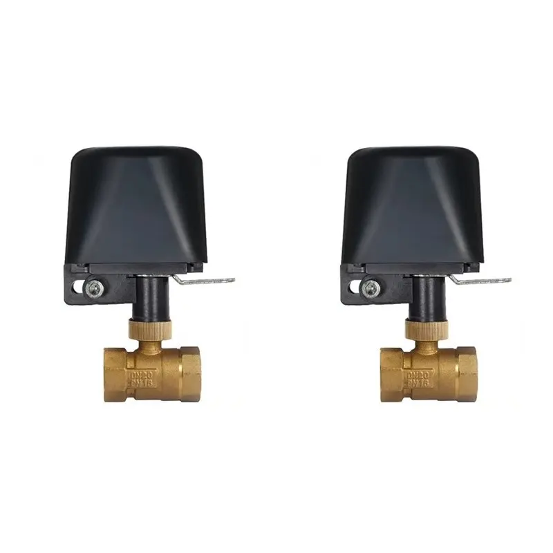 

【NOW SAVE】2X Tuya Smart Wi-Fi Water Vavle Zigbee Gas Water Stop Check Valve DN15 Беспроводное управление Таймер Работа + Alexa Google UK Plug