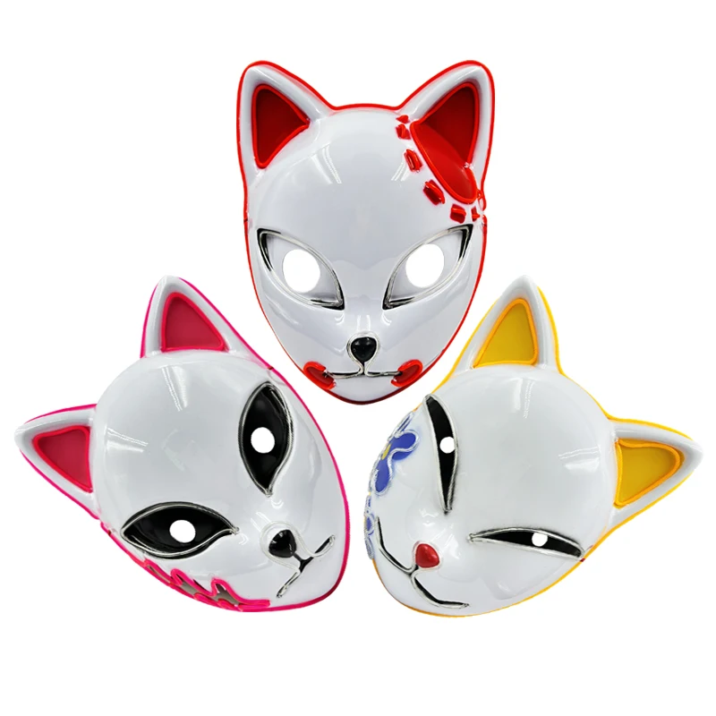 

Halloween Costumes Accessories: Tanjirou Sabito Makomo Cosplay Masks from Anime Demon Kimetsu No Yaiba - Party Props & Gifts