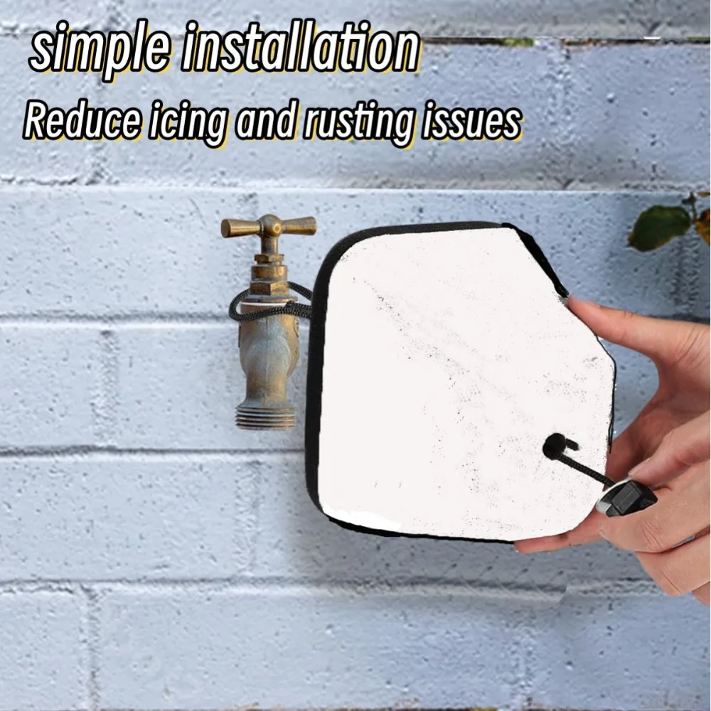 Durable Winter Outdoor Faucet Cover Garden Waterproof Faucet Sleeves Foam Reusable Faucet Insulation Sleeve