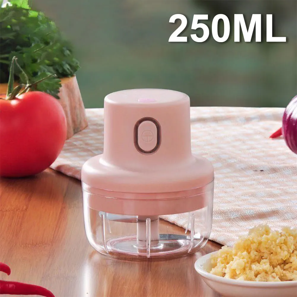 

Electric Garlic Chopper Mini Portable Veggie Chopper USB Small Food Processor Ginger Vegetable Crusher Kitchen Gadgets