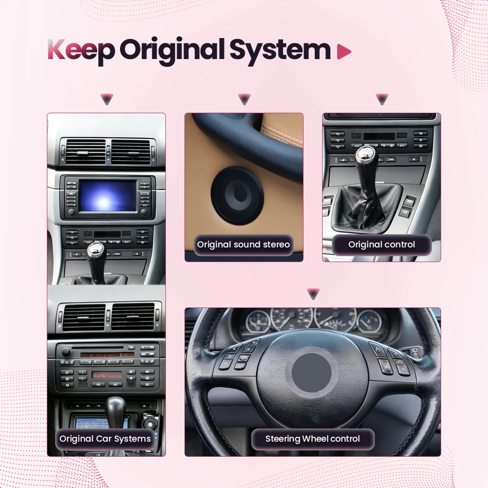 Radio para coche BONROAD de 7 pulgadas con pantalla táctil Linux para BMW Serie 3 E46 M3 Coupe 318 320 325 330 335 1998-2006 para Rover 75 MG ZT 1999-2005 Reproductor multimedia para coche con CarPlay inalámbrico Android Auto DSP WiFi RDS GPS MirrorLink 5