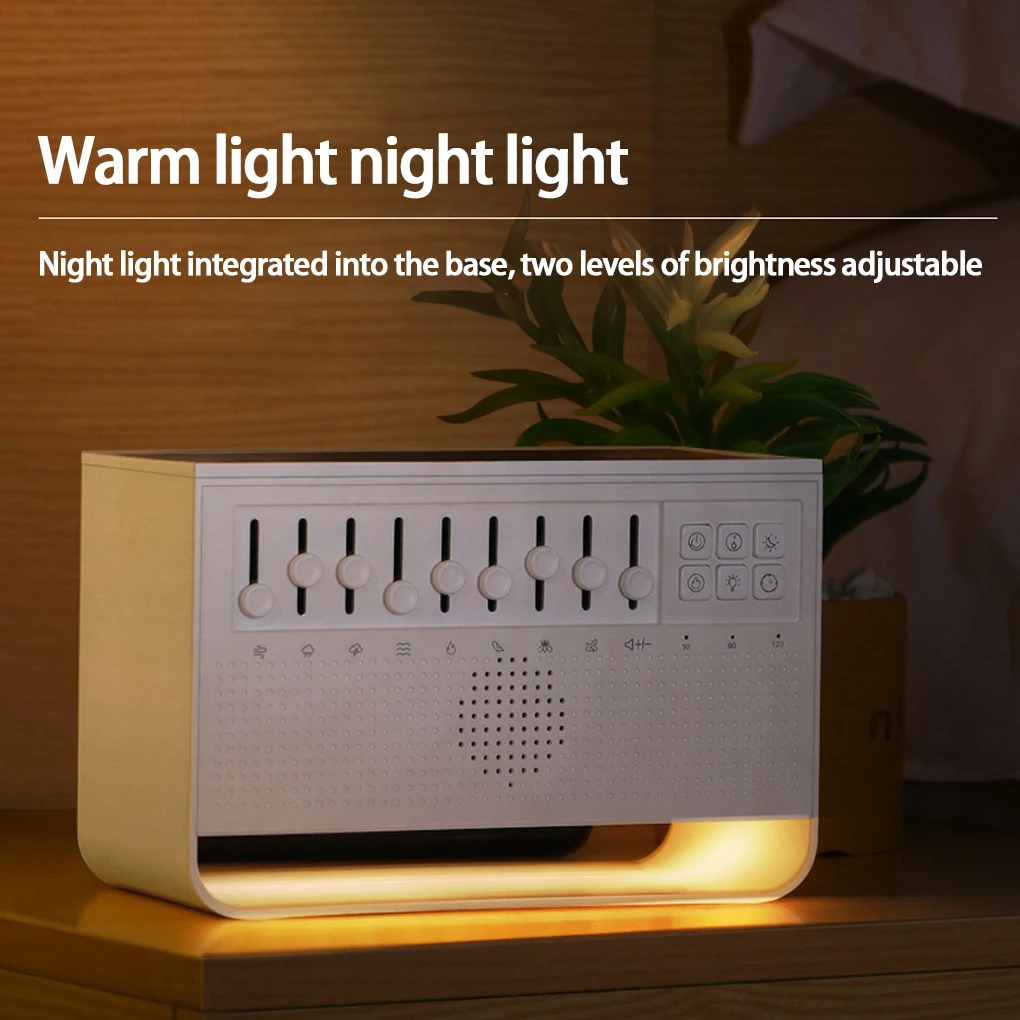 3in1 Flame Air Diffuser Humidifier Ultrasonic Aromatherapy 8 White Noise Combination Bluetooth Music Player