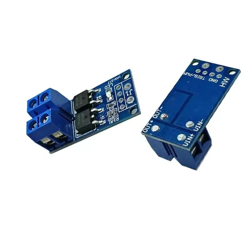 

PWM Adjustable High Power MOSFET Driver Module 15A 400W Field Effect Electronic Trigger Switch Board DC Motor LED Dimmer Control