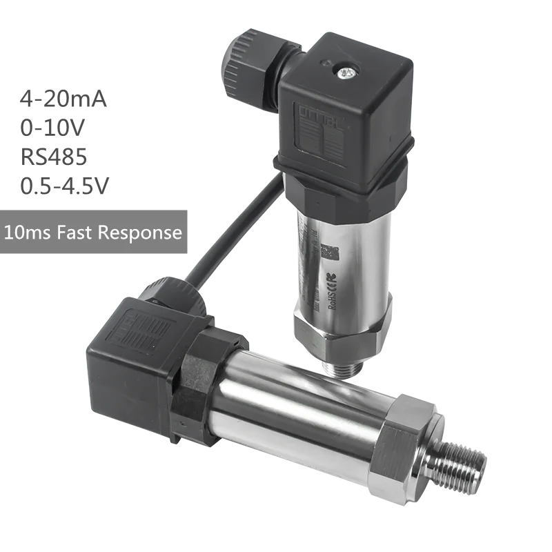 Sensor de pressão cerâmica Transdutor, transmissor de água, óleo, combustível, gás, ar, 12V, 24V, 150Psi, 1Mpa, opcional 0-600Bar