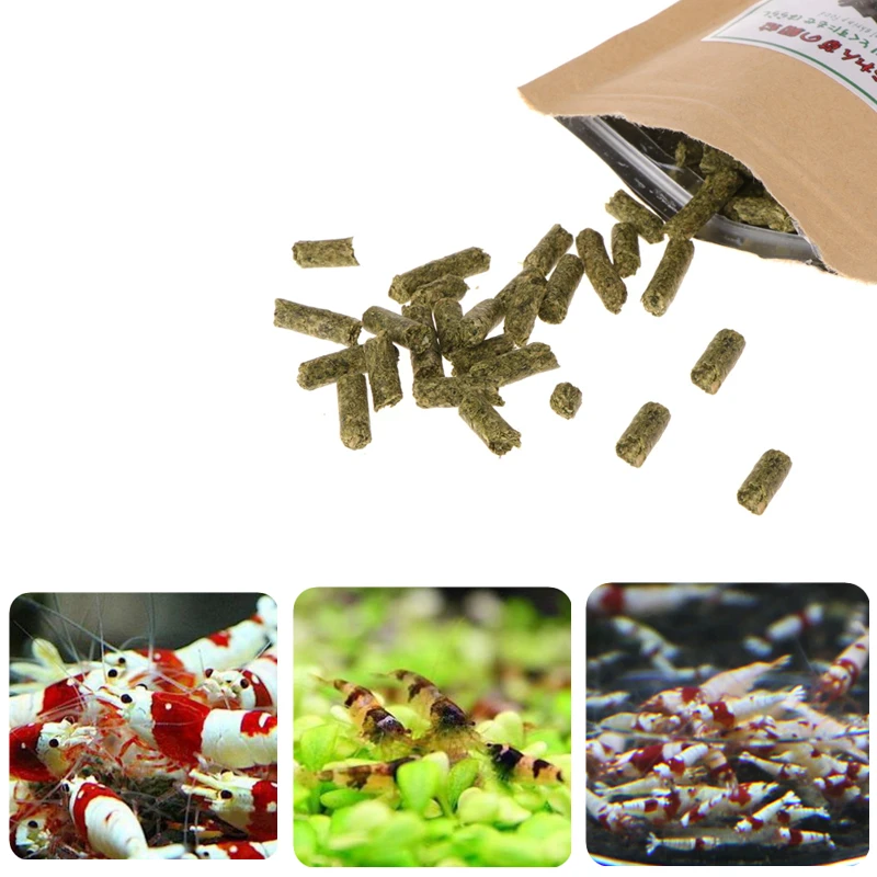 35g Natural Crystal Red Shrimp Dry Spinach Bar Food Vitamins Calcium Supplement  for Aquarium Fish Shrimp Feeding