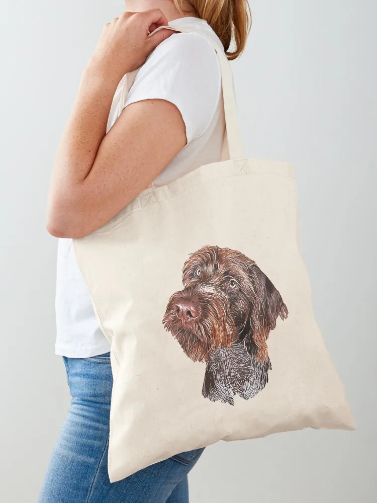 

German Wirehaired Pointer Tote Bag Customizable tote bag sac pour femme Shopper bag tote men's