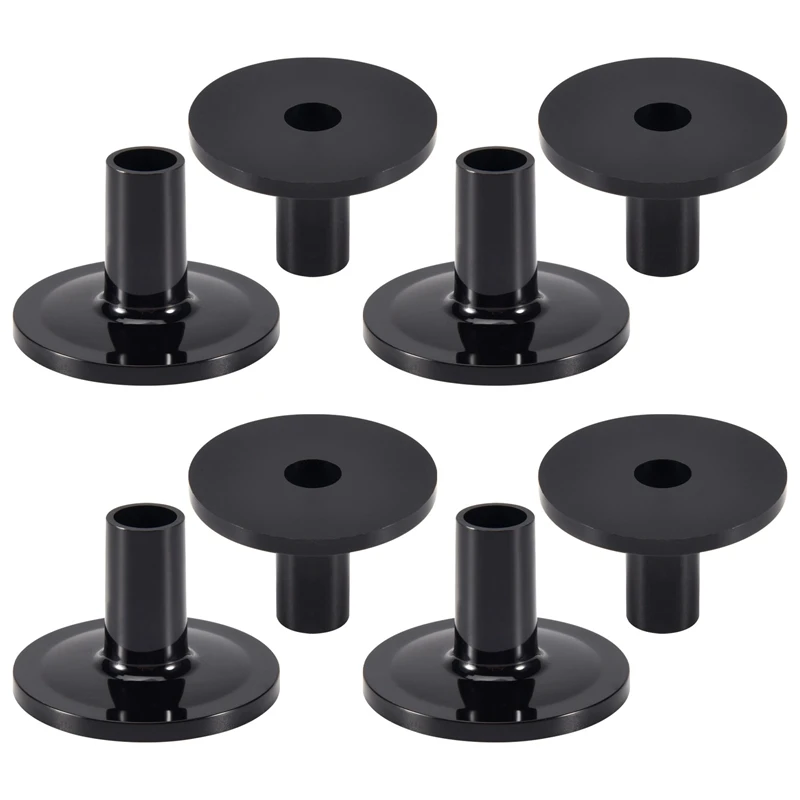 8Pcs Cymbal Sleeves 8PCS 38X26mm Black Drum Cymbal Sleeves Replacement For Shelf Drum Kit