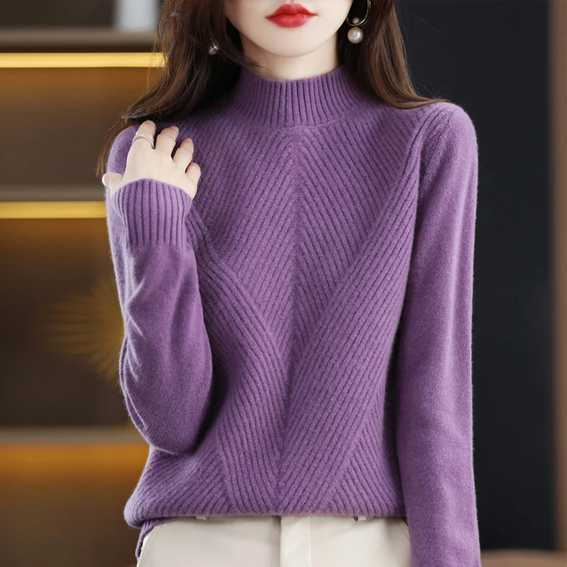 2022 autumn and winter cashmere sweater women's pullover fashion sweater casual knitted top cashmere women's sweater